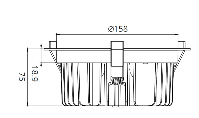 Led Recessed Downlights size guide